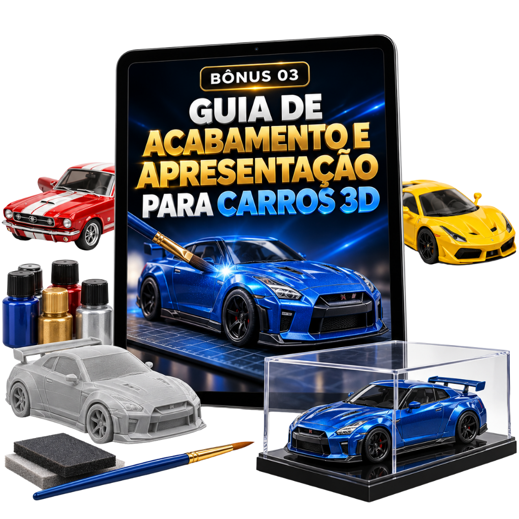 Guia de Acabamento e Apresentação para Carros 3D